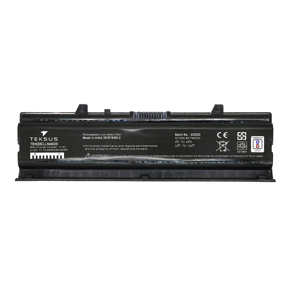 Teksus Laptop Battery Compatible For Dell N4020 6c view 2
